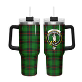 Logie Tartan Crest 40 oz Insulated Tumbler with Handle